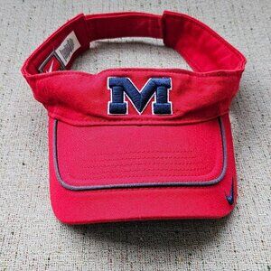 Nike Visor Hat M Mississippi OLE MISS Cap Sport Hat One Size Fit Most